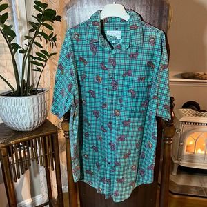 Vintage Pacific legends men’s XL button down short sleeve shirt USA made